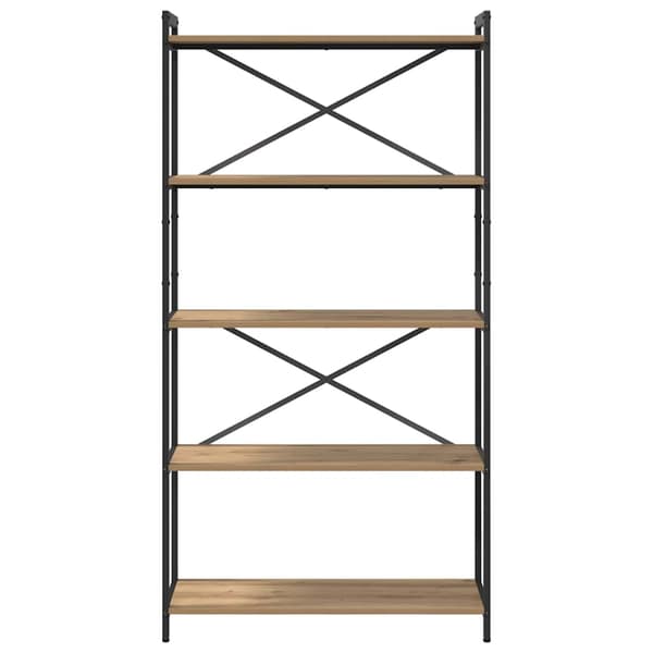 vidaXL Bokhylle Artisan Eik 80 x 30 x 155 cm Konstruert tre