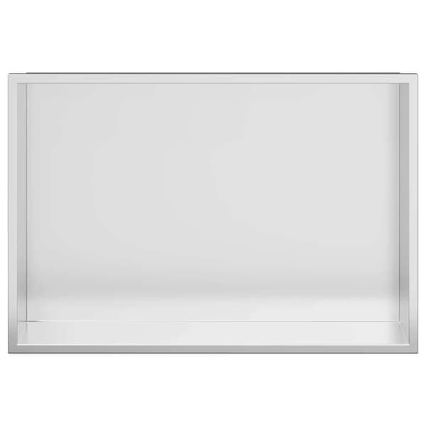 vidaXL Dusjniche sølv 45 x 30 x 9.5 cm Rustfritt Stål
