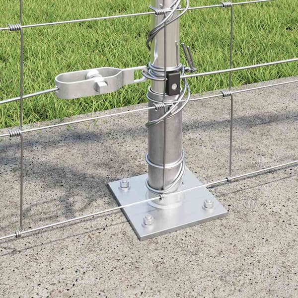 vidaXL Stängselstolpe Galvaniserad 25 x 1,2 m Stål