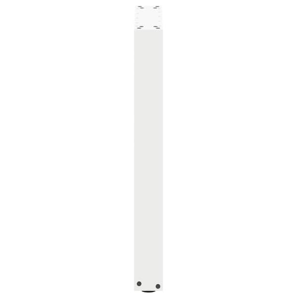 vidaXL Soffbordsben U-formade 2 st vit 50x(72-73) cm stål