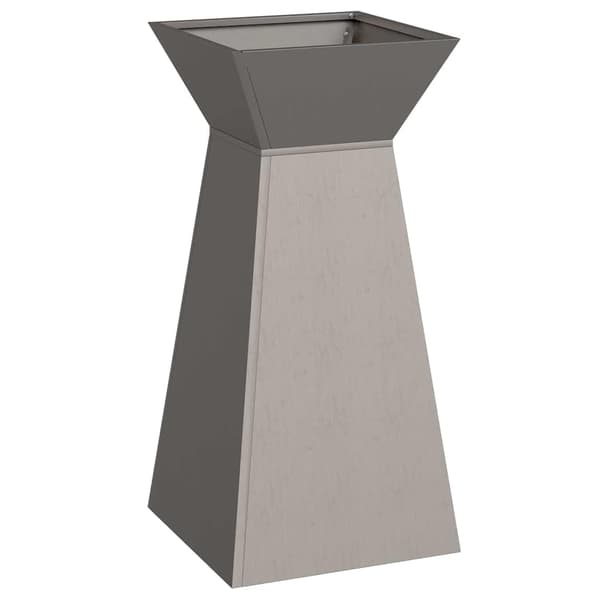 vidaXL Søyleplanter 2 pcs sølv 35 x 35 x 73 cm
