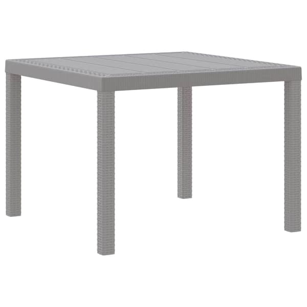 vidaXL Hage Spisegruppe 3 pcs Lysegrå Polypropen