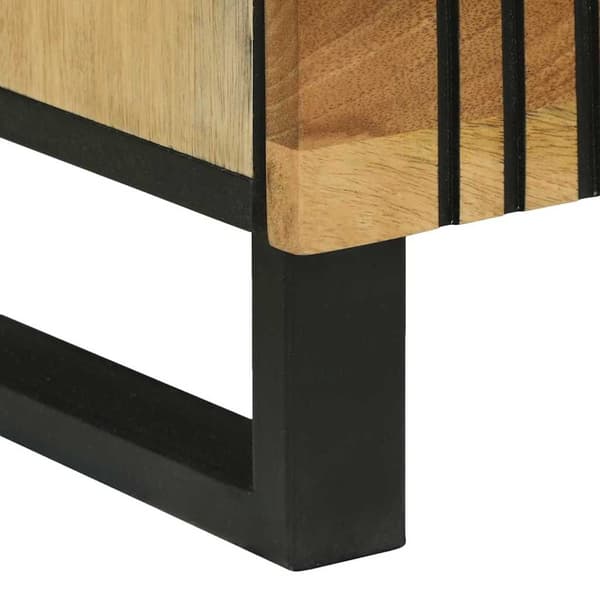 vidaXL Sideboard 60x33x75 cm Massivt Mangoträ