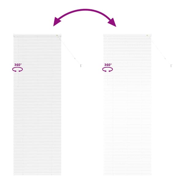vidaXL Persienner Vit 220 x 75 cm Aluminium