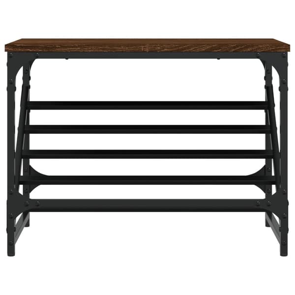 vidaXL Skohylle brun eik 60x30x45 cm konstruert tre