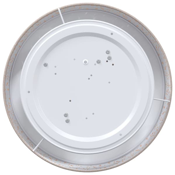 vidaXL Taklampe Gråbrun 38 x 13.5 cm stoff