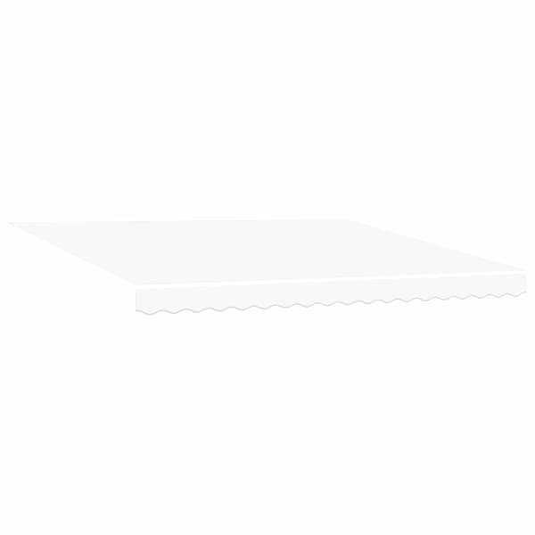 vidaXL Markis tyg med Vit 400 × 350 cm Polyester
