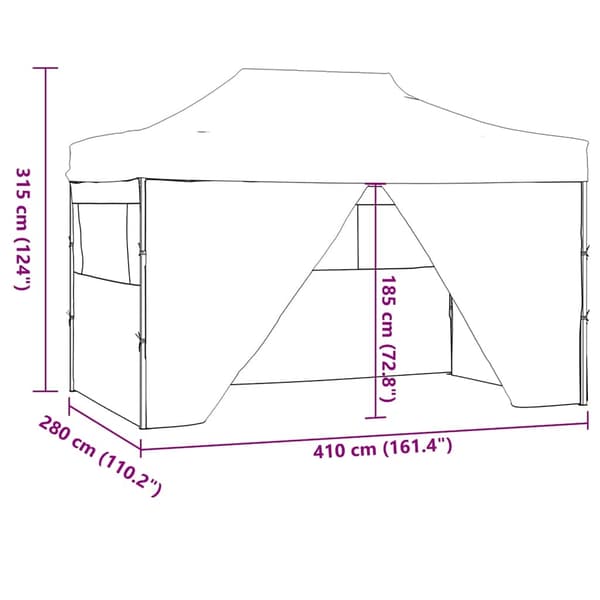 vidaXL Markis Vit 3 x 2,5 m Metall