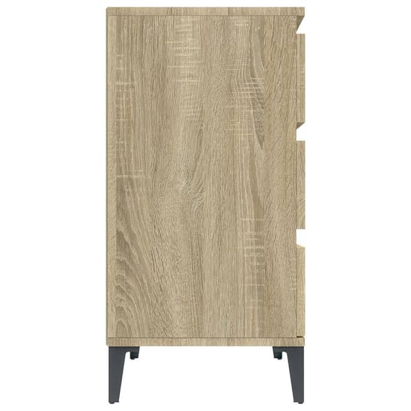 vidaXL Skjenk sonoma eik 60x35x70 cm konstruert tre