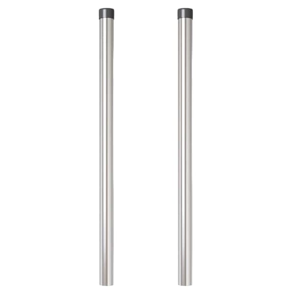 vidaXL Staketstolpar 2 pcs Silver 90 cm Pulverlackerad stål