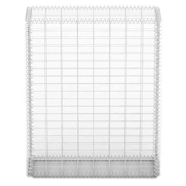 vidaXL Gabionkorg med lock galvaniserad tråd 100 x 80 x 30 cm
