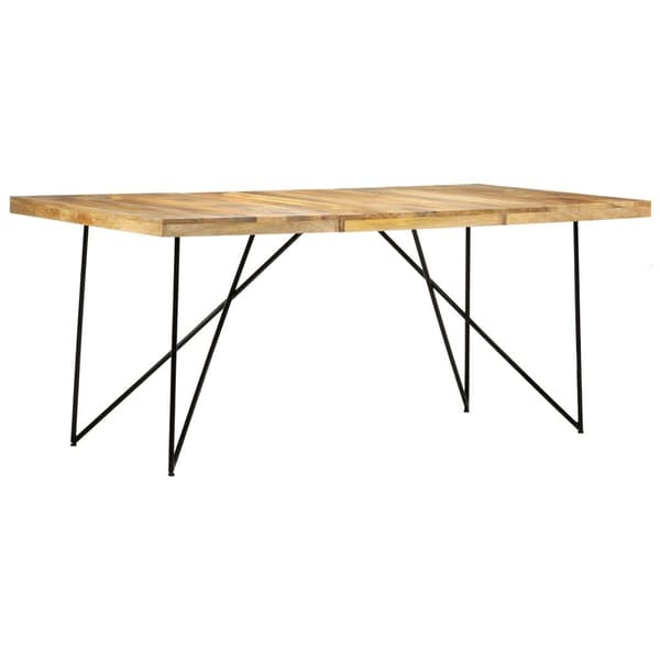 vidaXL Spisebord 180x90x76 cm heltre mango
