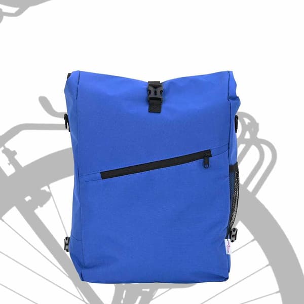 vidaXL Cykelväska Blå 33 x 16 x 60 cm Polyester