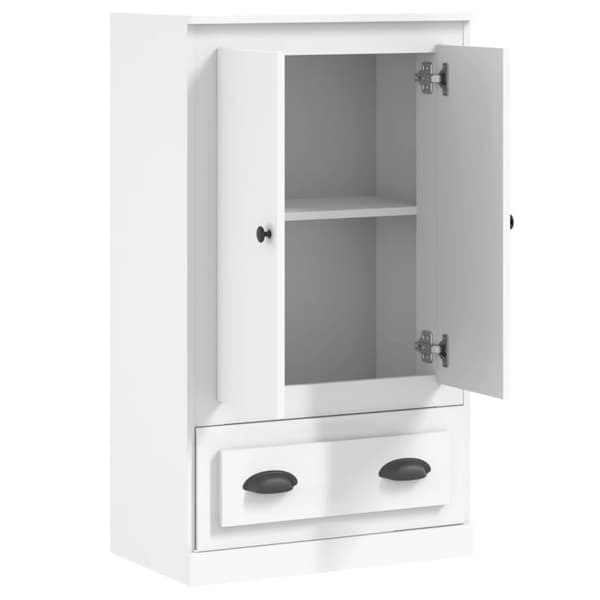 vidaXL Highboard hvit 60x35,5x103,5 cm konstruert tre