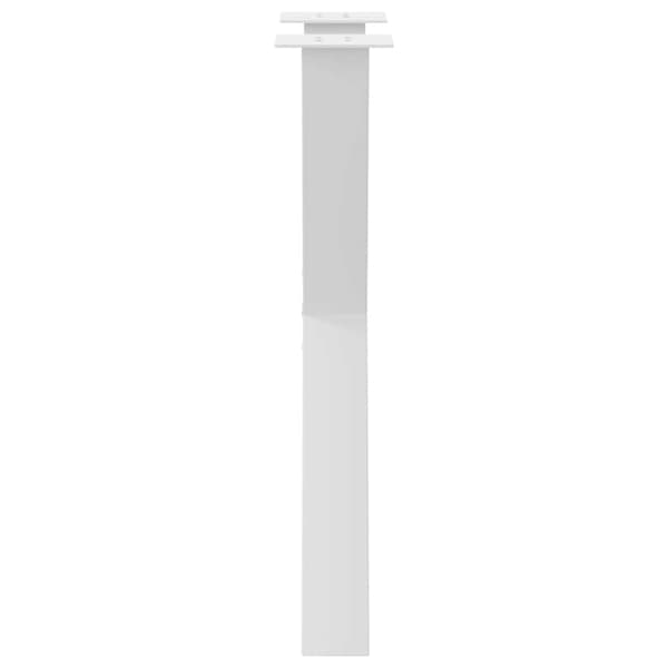 vidaXL Matbordsben X-formad 2 st vit 60x(72-73) cm stål