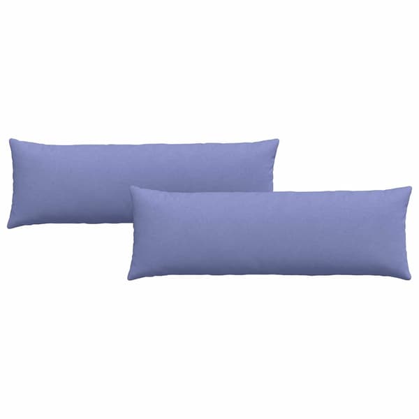 vidaXL Soffkuddar 2 st Blå 120 x 40 cm tyg