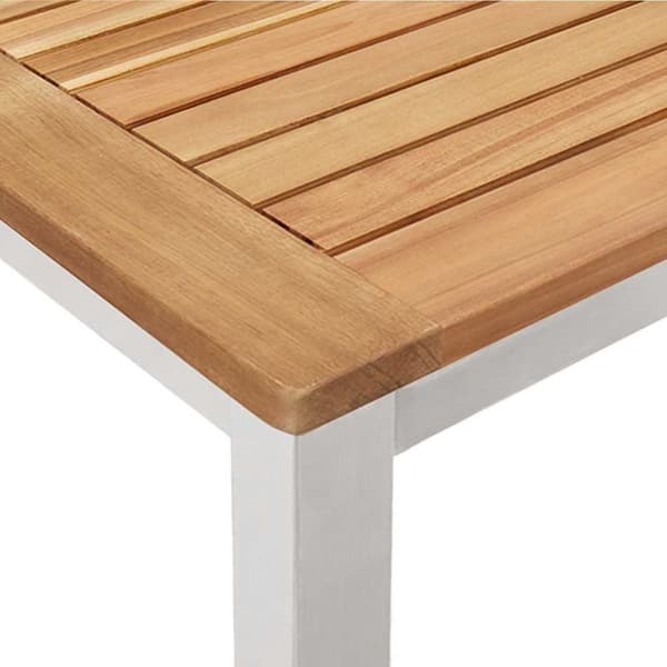 vidaXL Hage Spisegruppe 7 pcs Brun Solid akasietre