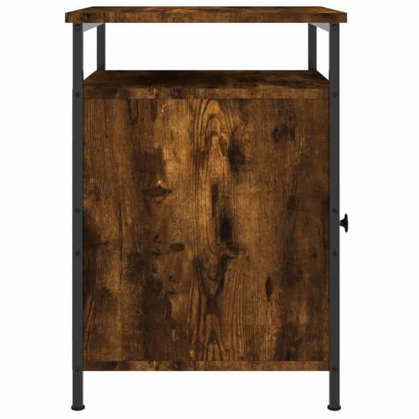 vidaXL Nattbord røkt eik 40x42x60 cm konstruert tre