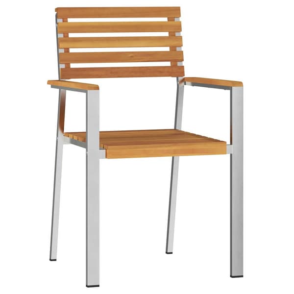vidaXL Hage Spisegruppe 3 pcs Brun Solid akasietre