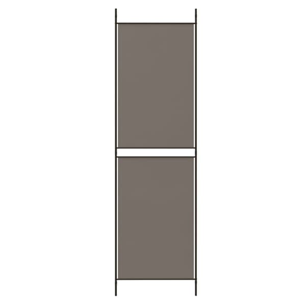 vidaXL Romdeler 3 paneler antrasitt 150x180cm stoff