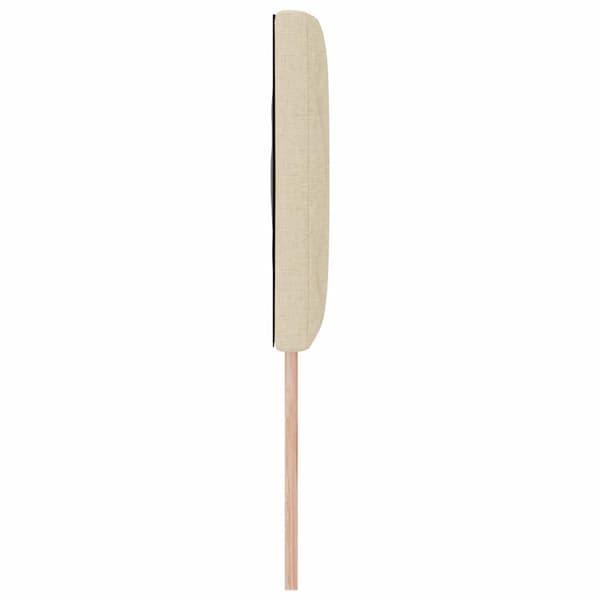 vidaXL LED huvuddyna Kräm 160 cm tyg