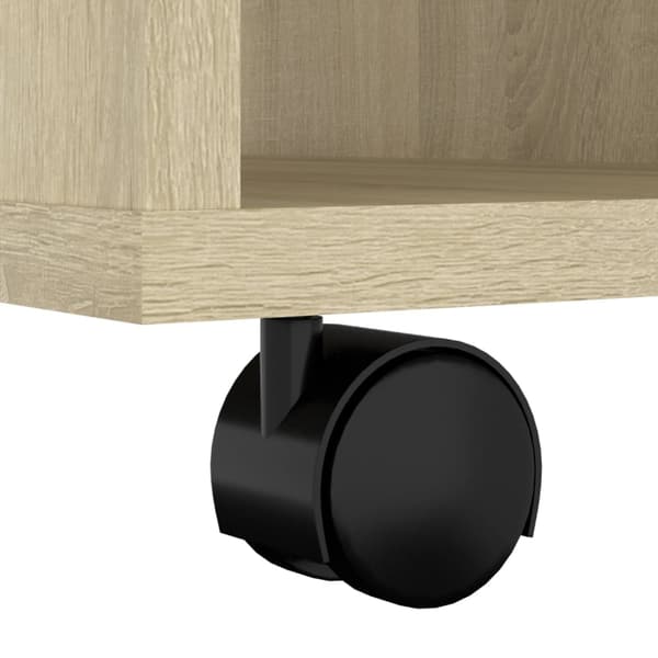 vidaXL Rulleskap sonoma eik 60x35x75 cm sponplate