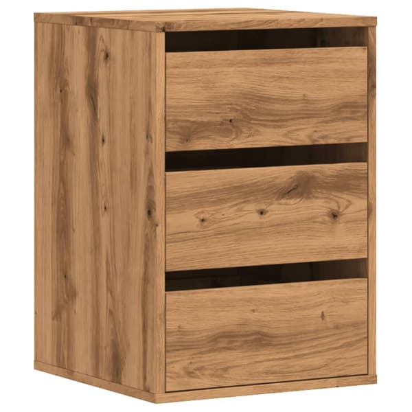 vidaXL Kommode artisan eik 40x41x58 cm konstruert tre