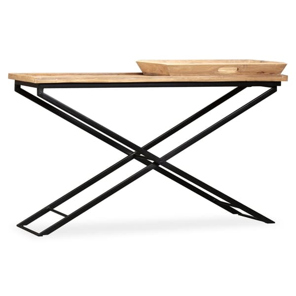 vidaXL Konsollbord mango heltre 130x40x80 cm