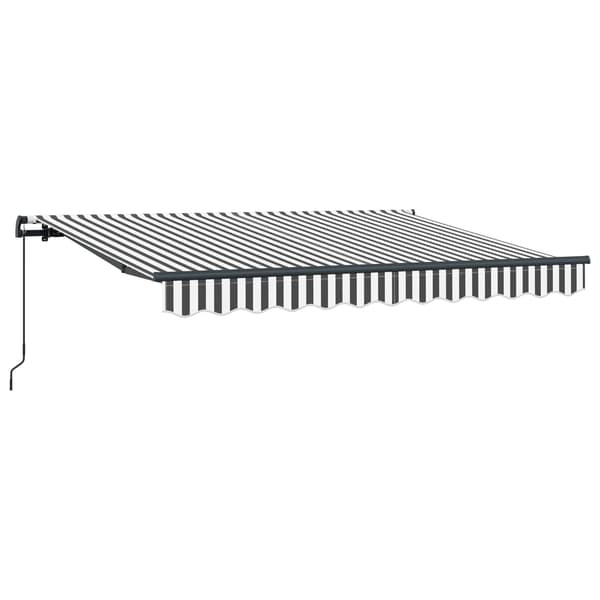vidaXL Infällbar Markis Antracit 250 x 200 cm tyg