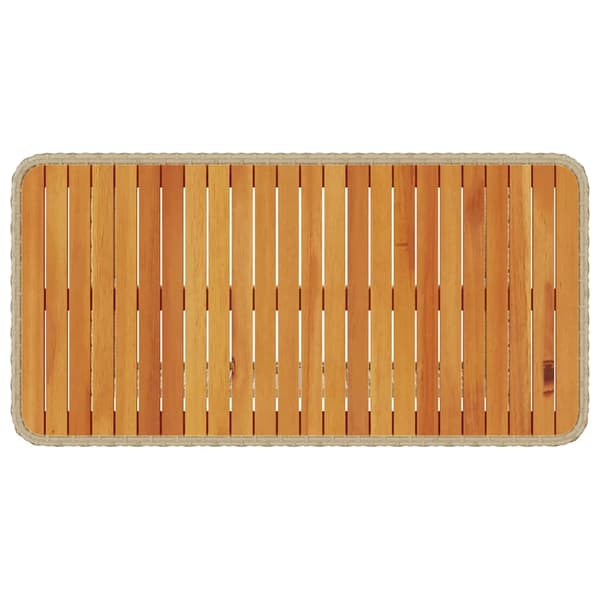 vidaXL Trädgårdsmöbelset Beige konstrotting