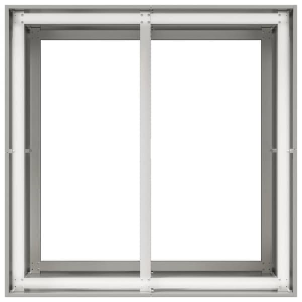 vidaXL Plantekasse 80x80x80 cm rustfritt stål