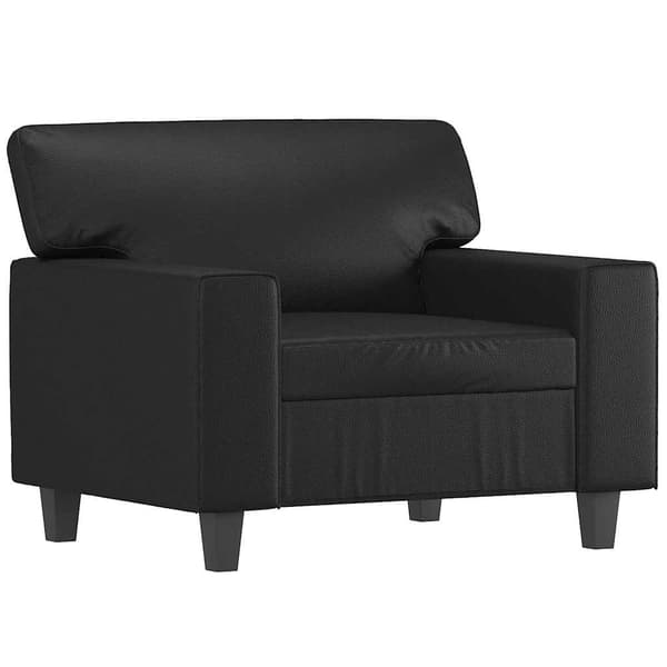 vidaXL Fåtölj svart 60 cm konstläder