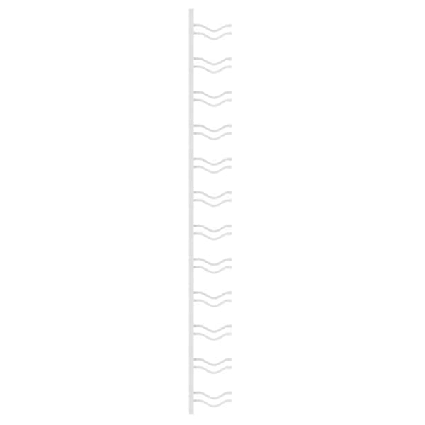 vidaXL Veggmontert vinstativ for 12 flasker 2stk hvit jern