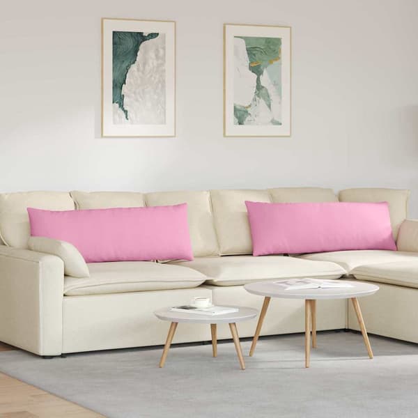 vidaXL Soffkuddar 2 st Rosa 120 x 40 cm tyg