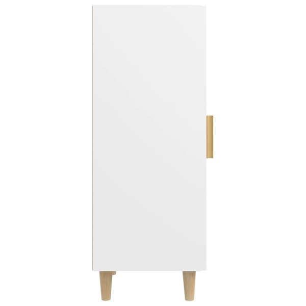 vidaXL Skänk vit 34,5x34x90 cm konstruerat trä