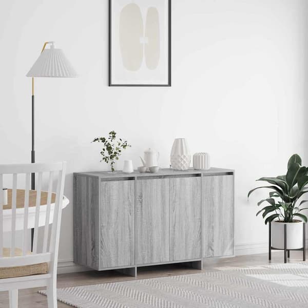 vidaXL Sideboard Grå sonoma 120 x 41 x 75 cm Konstruerat trä