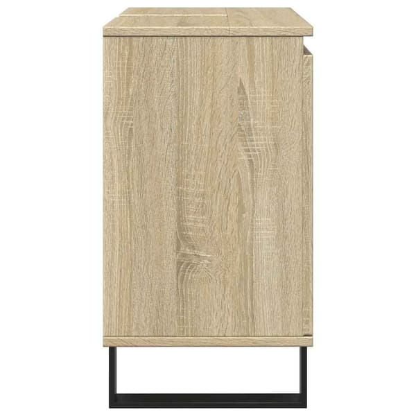 vidaXL Servantskap sonoma eik 58x33x60 cm konstruert tre