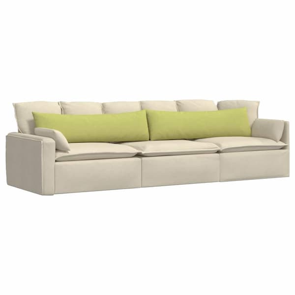 vidaXL Soffkuddar 2 st Ljusgrön 145 x 40 cm tyg