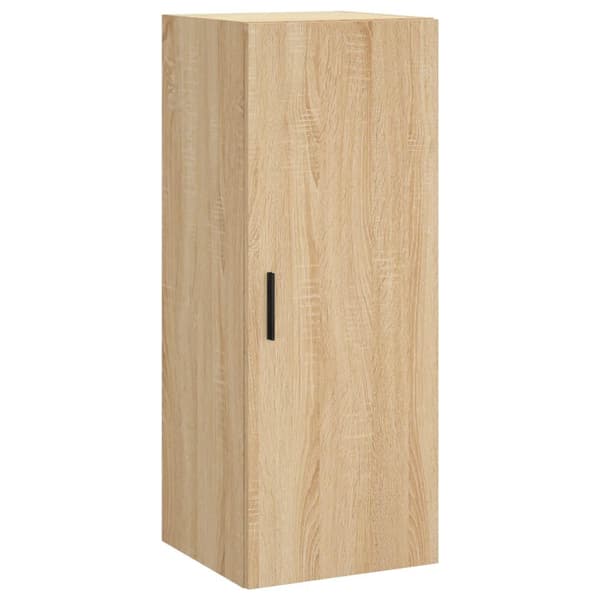 vidaXL Highboard sonoma eik 34,5x34x180 cm konstruert tre