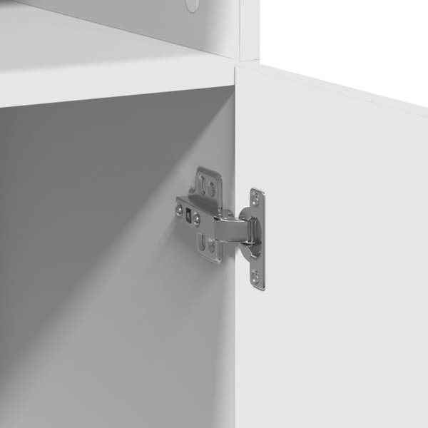 vidaXL Highboard hvit 80x42,5x249 cm konstruert tre