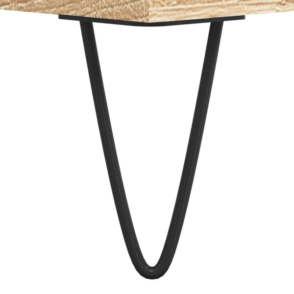 vidaXL Skjenk sonoma eik 34,5x32,5x90 cm konstruert tre