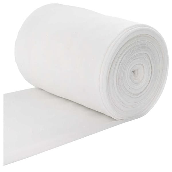 vidaXL Avløpsrør Hvit 16 x 5000 cm stoff
