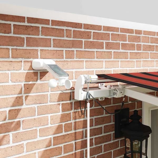 vidaXL Utfällbar markis Orange och Brunt 500 × 350 cm