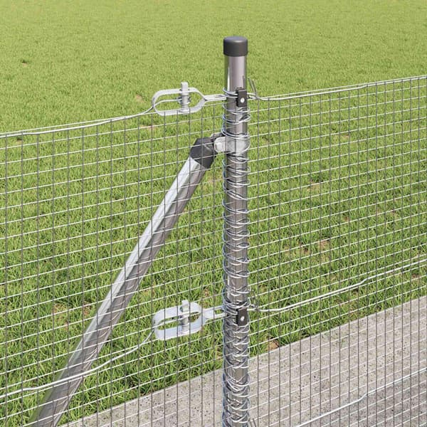 vidaXL Gjerde med innlegg. sølv 0.5 x 100 m Stål