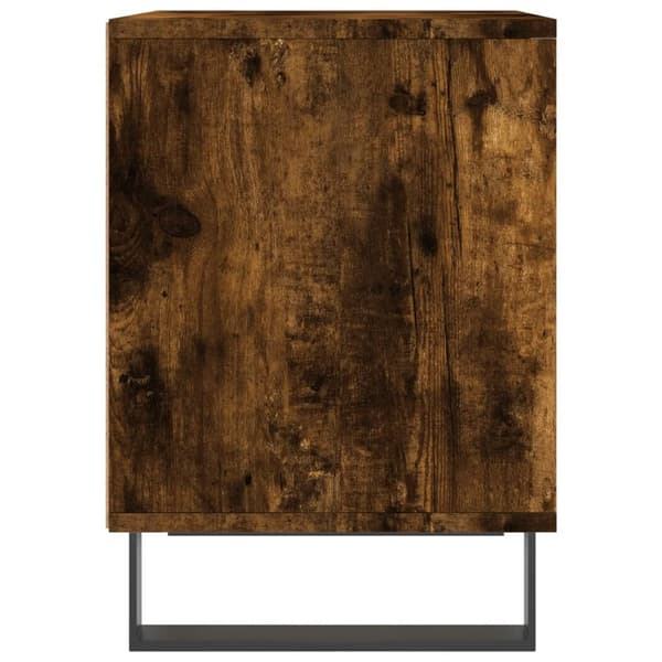 vidaXL Nattbord røkt eik 40x35x50 cm konstruert tre