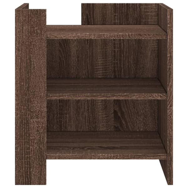 vidaXL Nattbord brun eik 45x50x50 cm konstruert tre