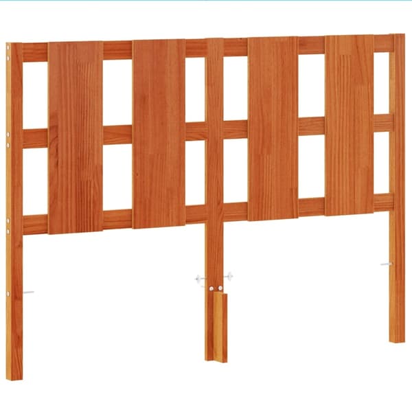 vidaXL Hodegavl voksbrun 135 cm heltre furu