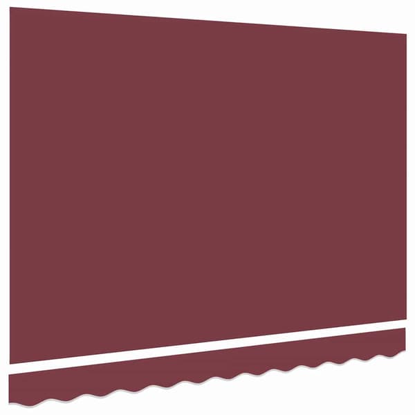 vidaXL Markisväv Vinröd 235 x 195 cm Polyester