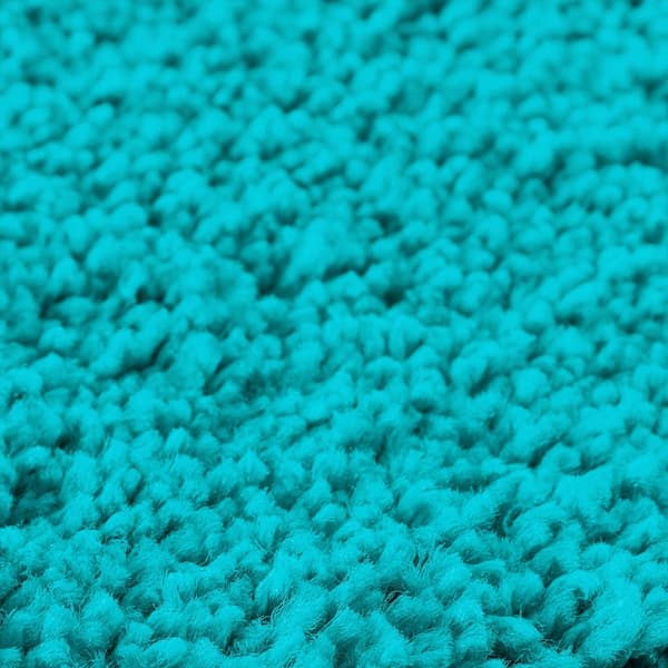 vidaXL Badmatta 3 pcs Turkos 50 x 50 cm Polypropylen