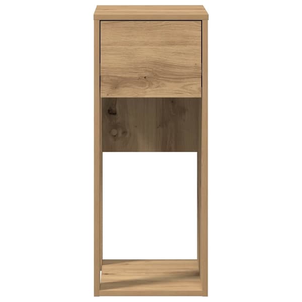 vidaXL Datorstativ med låda ek 30x44x74 cm